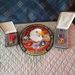 Military medals & patch
